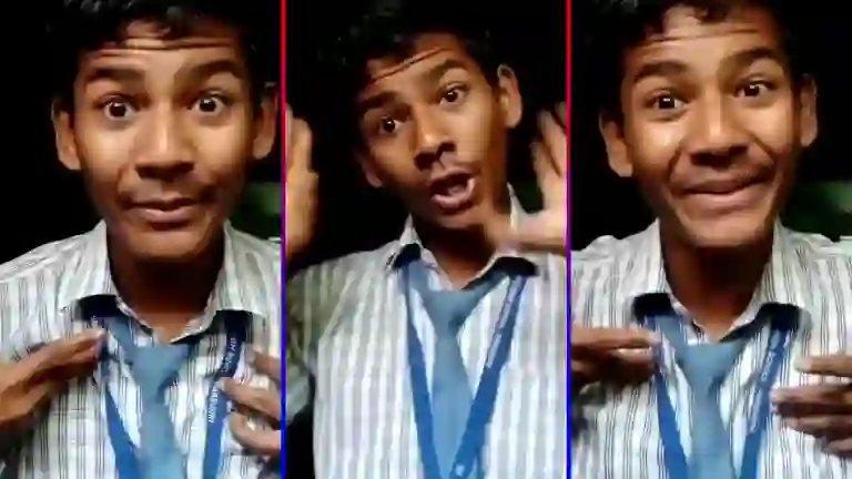 Savan looking into the phone camera with a calm, honest expression while saying Main gareeb hoon