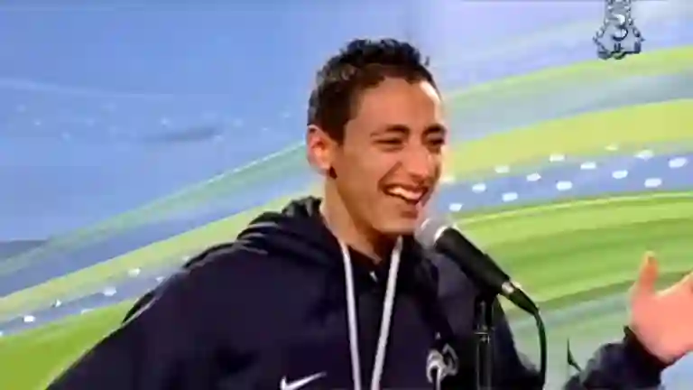 Nabil Sebti laughing with eyes shut during his 2014 webcam recording