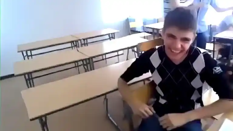 School Boy Laughing Like Crying Dog Meme Original Sound